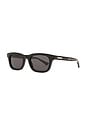 view 2 of 3 Rectangular Sunglasses in Black & Grey