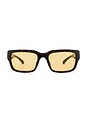 view 1 of 3 Rectangular Sunglasses in Havana & Yellow