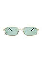 view 1 of 3 LUNETTES DE SOLEIL in Gold & Green