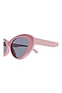 view 3 of 3 LUNETTES DE SOLEIL SYMBOLS CAT EYE in Shiny Baby Pink & Grey