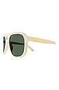 view 3 of 3 GUCCI SIGN 선글라스 in Ivory & Dark Green