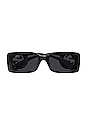 view 1 of 3 Chaise Lounge Rectangle Sunglasses in Black