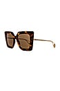 view 2 of 3 FS Evolution Sunglasses in Shiny Medium Havana & Brown Solid