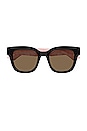 view 1 of 3 Generation Square Sunglasses in Black & Pink