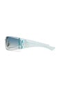 view 3 of 3 Leonie Sunglasses in Silver & Light Blue
