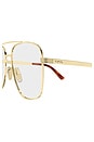 view 4 of 3 Pilot Sunglasses in Gold