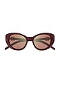 view 1 of 3 LUNETTES DE SOLEIL CAT EYE  in Brown And Pink