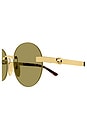 view 4 of 3 LUNETTES DE SOLEIL ROUND  in Gold & Yellow