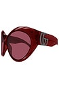 view 4 of 3 GAFAS DE SOL CAT EYE  in Red