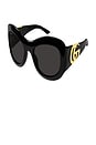 view 2 of 3 GAFAS DE SOL BUTTERFLY in Black And Grey