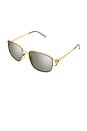 view 2 of 3 LUNETTES DE SOLEIL RECTANGULAR  in Gold And Grey