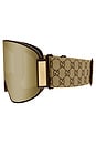 view 4 of 3 Ski Goggles in Beige & Brown