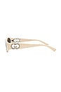 view 3 of 3 Hailey Oval Sunglasses in Ivory