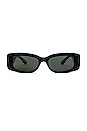 view 1 of 3 Thickness Rectangular Sunglasses in Black