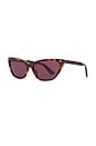 view 2 of 3 Cat Eye Sunglasses in Havana & Violet