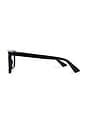 view 3 of 3 Square Eyeglasses in Black & Transparent