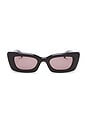view 1 of 3 GG Bag Sunglasses in Brown & Violet