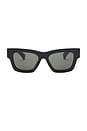 view 1 of 3 Square Sunglasses in Black & Grey