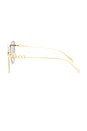 view 3 of 3 Metal Butterfly Sunglasses in Shiny Grey & Gold
