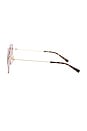 view 3 of 3 Square Sunglasses in Pink & Gold