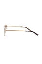 view 3 of 3 Metal Sunglasses in Gold & Brown