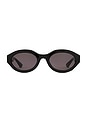 view 1 of 3 Oval Sunglasses in Black