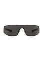 view 1 of 3 Leonie Sunglasses in Ruthenium & Grey