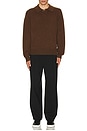 view 4 of 4 Allday Long Sleeve Polo in Cashmere in Chestnut