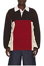 view 1 of 4 Color Block Rugby in Burnt Cocoa Combo