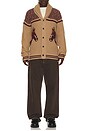 view 3 of 4 Rodeo Cardigan in Camel Combo