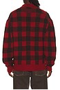 view 2 of 4 Checker Allday Polo in Carmine & Burnt Cocoa