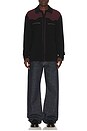 view 3 of 4 Western Button Up Shirt in Black & Fig