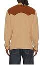 view 2 of 4 Western Button Up Shirt in Camel & Burnt Sienna