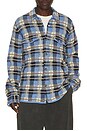 view 1 of 4 Plaid Work Shirt in Delft Blue Combo