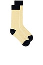 view 1 of 2 The Soft Socks in Butter & Midnight