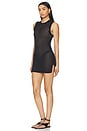 view 3 of 4 Mesh Tunic Dress in Midnight