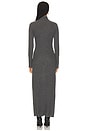 view 3 of 3 Wide Rib Cashmere Turtleneck Dress in Charcoal