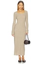 view 1 of 3 Wide Rib Dress in Taupe