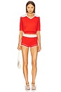 view 5 of 6 Cashmere Racer Short in Cherry