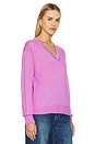 view 2 of 4 Airy V Sweater in Fuchsia