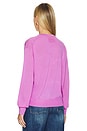view 3 of 4 Airy V Sweater in Fuchsia