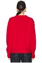 view 3 of 4 The V Cashmere Sweater in True Red