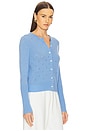 view 2 of 5 Jane Pointelle Cashmere Cardigan in French Blue
