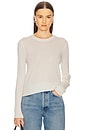 view 1 of 4 Shrunken Crew Cashmere Sweater in Cream