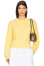view 1 of 4 Cable Collegiate Crew Sweater in Butter