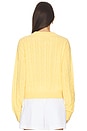 view 3 of 4 Cable Collegiate Crew Sweater in Butter