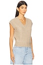 view 3 of 5 Rib Vest in Taupe