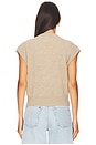 view 4 of 5 Rib Vest in Taupe