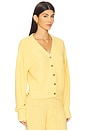 view 2 of 4 Boucle Collegiate Cardigan in Butter
