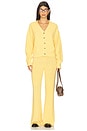 view 4 of 4 Boucle Collegiate Cardigan in Butter